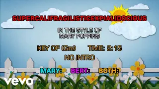 Mary Poppins - Supercalifragilisticexpialidocious (Karaoke)