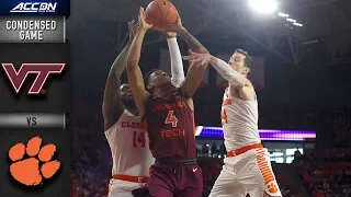 Virginia Tech vs. Clemson Condensed Game | 2018-19 ACC Basketball