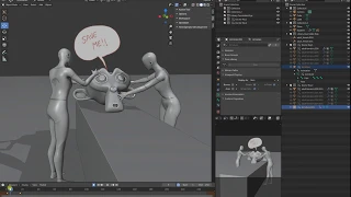 Blender 2.81+ : Library Overrides of Linked Data : Animation Rigs Workflow