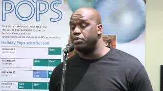 Shaquille O'Neal Conducts The Boston Pops Press Conference