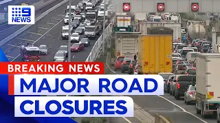 Multi-vehicle crashes cause major road closures in Victoria | 9 News Australia