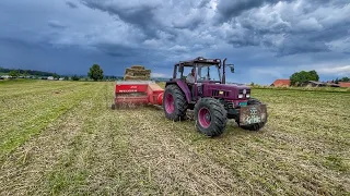 ДІДУ 86 років, тюкуємо СТЕРНЮ РІПАКУ, УКРАЇНЕЦЬ на Фермі у Швейцарії