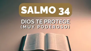 SALMO 34: Dios te PROTEGE | Nos brinda PAZ TOTAL 🌿🔆 (Poderoso)