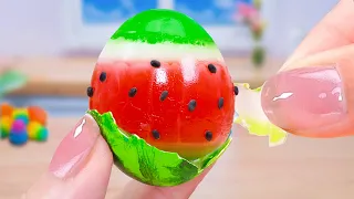 So Tasty EGG Watermelon Jelly 🎉 1000+ Creative ideas for making cakes from fruits 🌞 Sunny Cakes