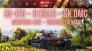 BZ-176 / 11 Kills / 8K DMG / Siegfried Line Map / World of Tanks