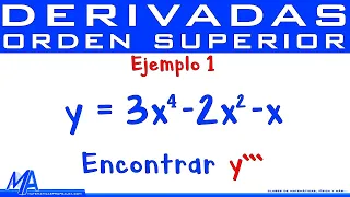 Derivadas de orden superior | Ejemplo 1