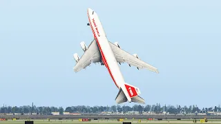 Giant Boeing 747 Trans world Vertical Takeoff |Xplane 11