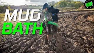 WOULD YOU RIDE A TRACK THIS MUDDY?