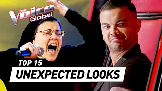 UNEXPECTED LOOKS shock the Coaches on The Voice