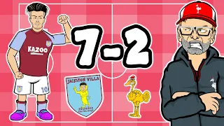 🤯7-2!🤯 Aston Villa vs Liverpool (Every Premier League Manager Reacts #4 Highlights Goals)