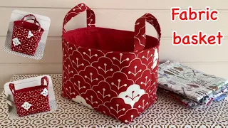 Large fabric basket,fabric storage tutorial,how to fabric basket, fabric storage, wandee easy sewing