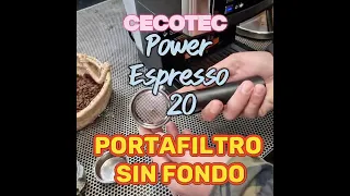 PORTAFILTRO SIN FONDO en Cecotec Power Espresso 20 AUTENTICA CREMA DE CAFÉ