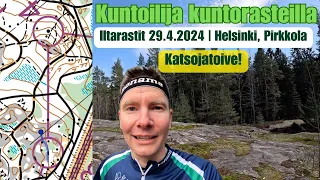 Kuntoilija kuntorasteilla | Iltarastit, Pirkkola 29.4.2024 🌲