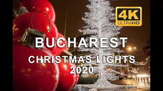 BUCHAREST - CHRISTMAS LIGHTS 2020 - 4K TIME-LAPSE #bucharest #christmas #travel #timelapse #4K