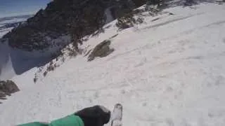 Skiing the Sliver (Couloir)