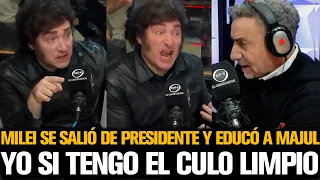 MILEI SE SALIÓ DE PRESIDENTE Y LO EDUCÓ A MAJUL EN LA CARA