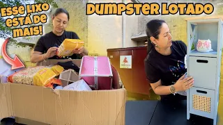 Dumpster lotado! Esse lixo dos Estados Unidos está de mais!