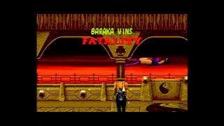 Mortal Kombat II Sega Mega Drive playthrough - slow PAL version