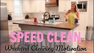 SPEED CLEAN WITH ME // CLEANING MUSIC // CLEANING MOTIVATION