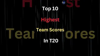 Top 10 Highest Team Scores in T20 World Cup | #youtubeshorts #viral #shorts #short #ytshorts #top