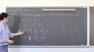 Trigonometric Equations Multiple Angles 0 to 2pi Restriction
