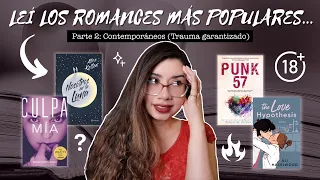 Leí los 10 ROMANCES MÁS POPULARES 🔥 ¿Valen la pena? Parte 2: Contemporáneos | Arcade's Books