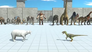 MUTANT PRIMATES & MODERN MAMMALS VS ALL DINOSAURS - Animal Revolt Battle Simulator