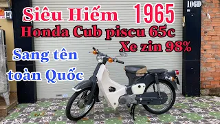 Siêu Hiếm_Honda Cub Piscu 65c_1965 . Xe zin 98% . Sang tên toàn quốc ☎️0707.38.68.68 Nghĩa Sài Gòn .