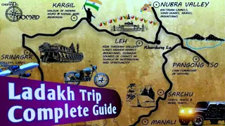 Ladakh Trip Complete Guide | Road Map | Leh Ladakh tour Itinerary | Ladakh 2022