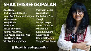 Shakthisree Gopalan Tamil Hits & Best Songs - 2024 | New Shakthisree Gopalan Song Jukebox | 2024 SG