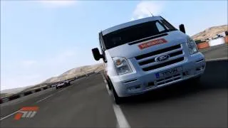 Ford Transit van in 1/2 Mile drag race (With Music)