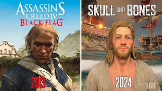 Skull and Bones vs Assassin's Creed 4 Black Flag (Part 2) - Details and physics comparison