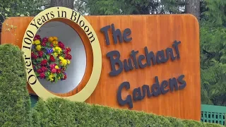 The Butchart Gardens, B.C. Canada in spring 4K