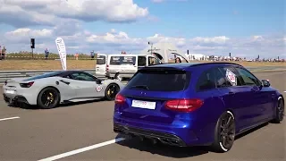 700 HP Mercedes C63S vs BMW M5 vs BMW M2 vs Porsche 9FF