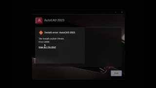4000 error installation code in AutoCAD 2023 l 100% fixed
