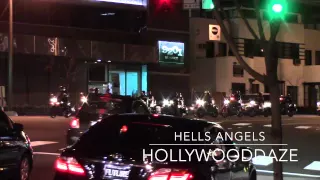 Hells Angels roll thru Beverly Hills