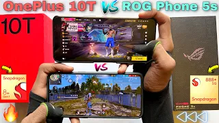 OnePlus 10t vs Asus rog phone 5s speed test and comparison snapdragon 888+ vs 8+Gen1