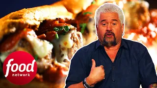 Guy Fieri Prefers Chef’s Loose Meat Sandwich Over His Own Recipe! | Guy's Grocery Games