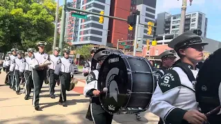 MSU Drumline - Bass Cadence (Homecoming 2023)