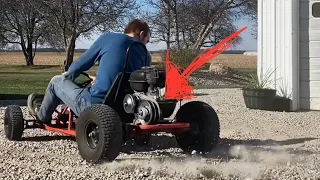 Installing a torque converter on my go kart. (Insane acceleration)