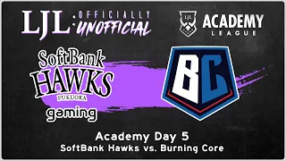 [EN] LJL 2021 Academy League Day 5 Game 3 | Softbank Hawks Gaming Vs Burning Core