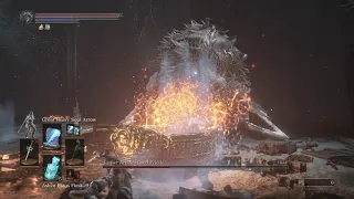 Dark Souls 3: Pure Ranged Sorcerer Build vs Sister Friede (npc summon aid)