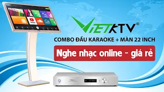 COMBO Đầu Việt KTV HD PLus 4T + Màn Việt KTV 22 inch Giá Rẻ Nhất Việt Nam