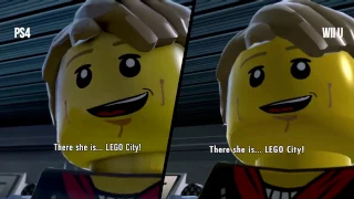 LEGO City Undercover - PS4 vs. Wii U Graphics and Load Times Comparison (Direct-Feed)