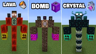 All Weaknesses of Bosses - HEROBRINE vs WITHER STORM vs WARDEN