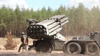 BM-27 Uragan⚔️ Combat work of the Russian Artillery❗