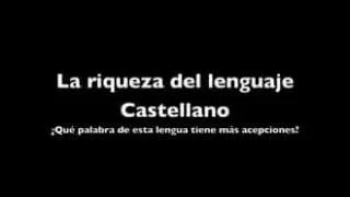 La riqueza del lenguaje Castellano