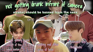 nct getting drunk infront of camera