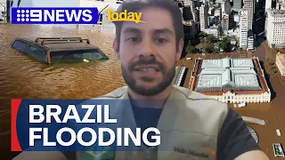 Brazil in the grips of a flood disaster | 9 News Australia