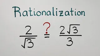 Simplifying Radical by Rationalizing Denominator - Conjugate